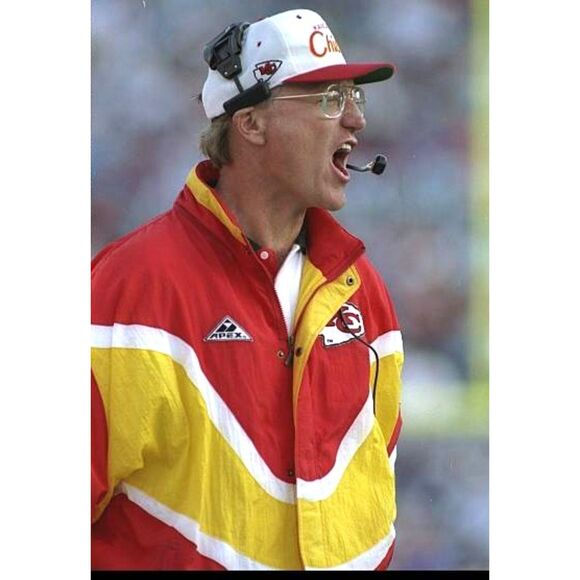 Kansas Chiefs 90s APEX puffer jacket MONTANA L red gold NFL Pro Line vintage - Picture 6 of 13